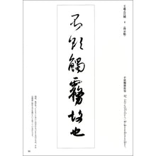 画像をギャラリービューアに読み込む, 一行書半切臨書手本