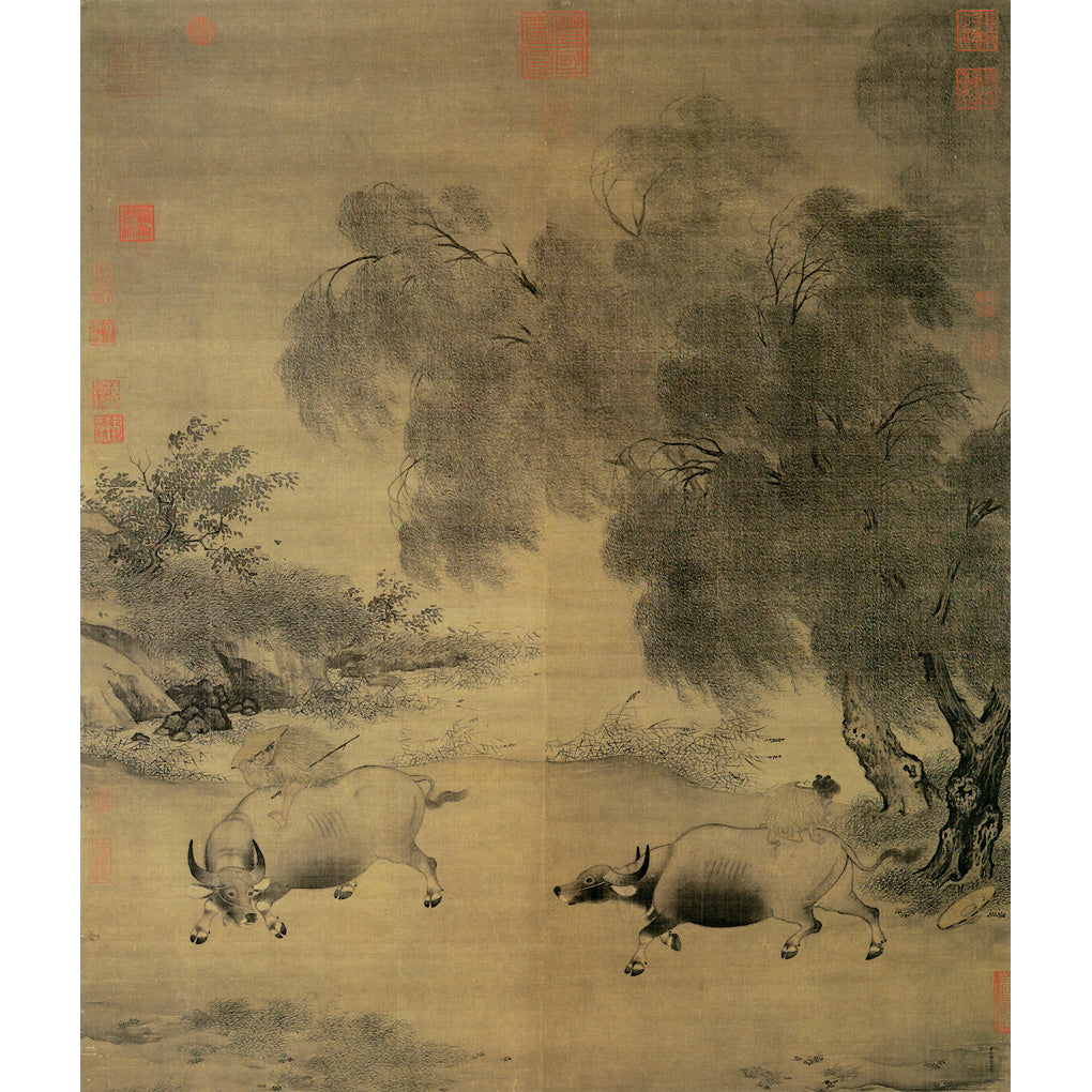 P24 李迪：風雨帰牧図 – 株式会社二玄社（複製品）