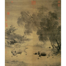 画像をギャラリービューアに読み込む, P24 李迪:風雨帰牧図