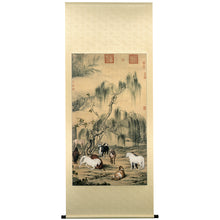 将图片加载到图库查看器,P54 郎世寧:八駿図