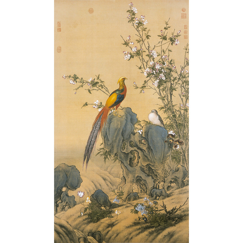 P52 郎世寧：錦春図 – 株式会社二玄社（複製品）